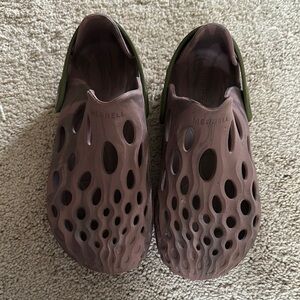Merrell Brown and Green Slip-On Shoes